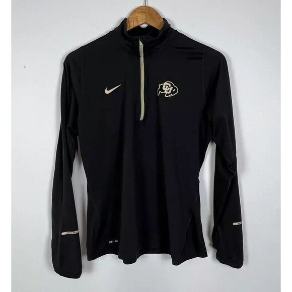 Colorado Buffaloes Jacket Womens Large Dri-Fit Warm Up 1/4 Zip Athletic Team - Picture 1 of 15
